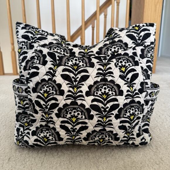 Vera Bradley Fanfare Quilted Tote Bag Shoulder Side Pockets Travel Everyday Work - Picture 3 of 12